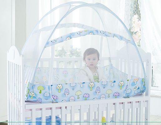 Crib Tent Safety to Keep Baby In, Pop up Crib Net Canopy Keep Baby From Climbing Out, Mosquito Net for Baby Crib
