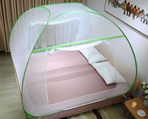 Pop-up Mosquito Net Tent for Beds Anti Mosquito Bites Folding Design with Net Bottom for Adults Trip