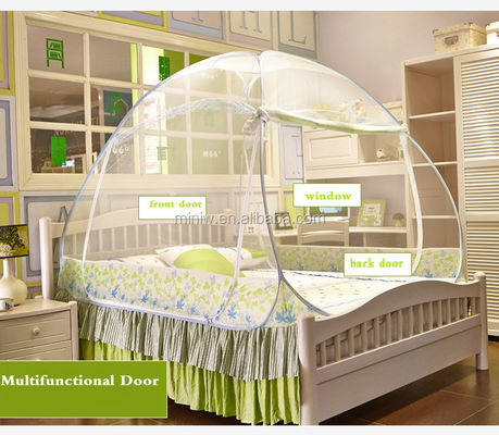 Pop-up Mosquito Net Tent for Beds Anti Mosquito Bites Folding Design with Net Bottom for Adults Trip