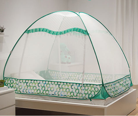 Pop-up Mosquito Net Tent for Beds Anti Mosquito Bites Folding Design with Net Bottom for Adults Trip