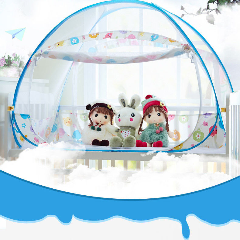 Crib Tent Safety to Keep Baby In, Pop up Crib Net Canopy Keep Baby From Climbing Out, Mosquito Net for Baby Crib