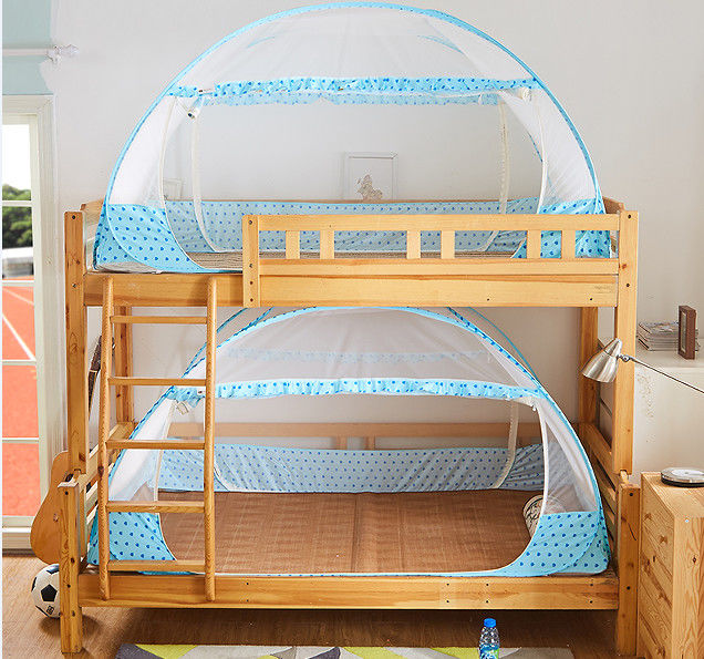 Pop-up Mosquito Net Tent for Beds Anti Mosquito Bites Folding Design with Net Bottom for Adults Trip  for Bunk Bed